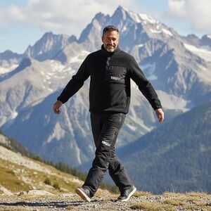 ThirtyTwo Heavy Weight Fleece Snowboarding Base Layer Set Men L Black Streetwear